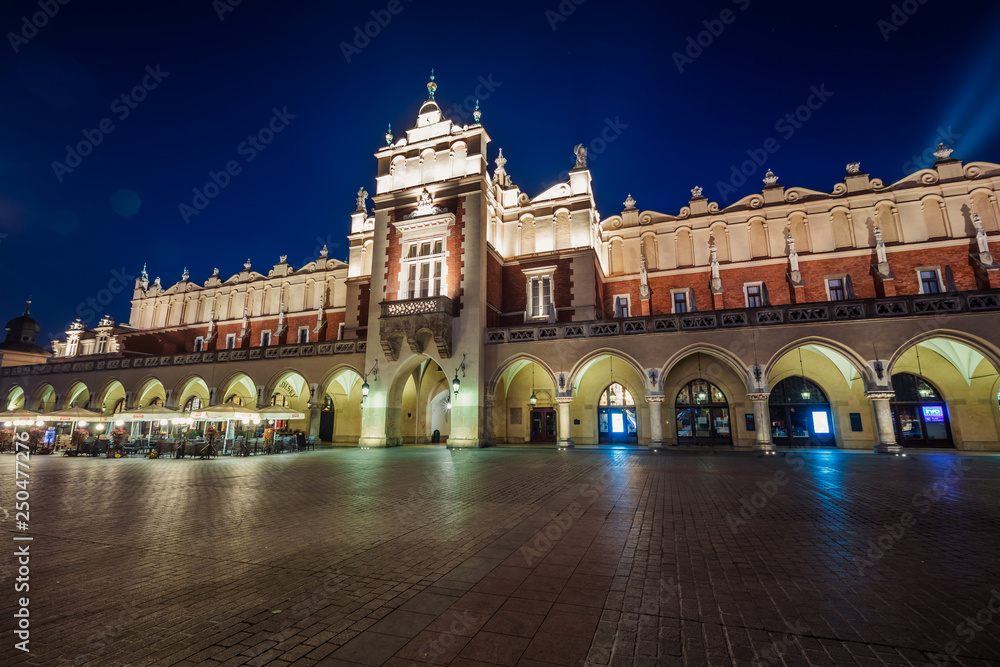 Krakow Cloth Hall at night , Poland