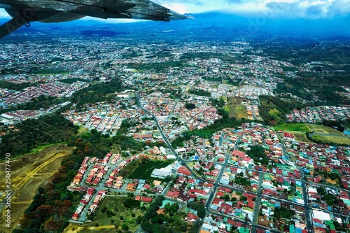 Aerial view of San Jose, Costa Rica