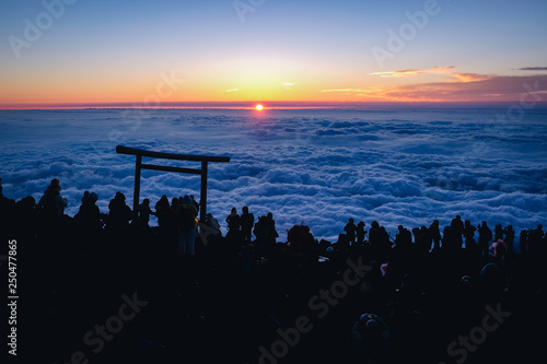 富士山山頂からのご来光