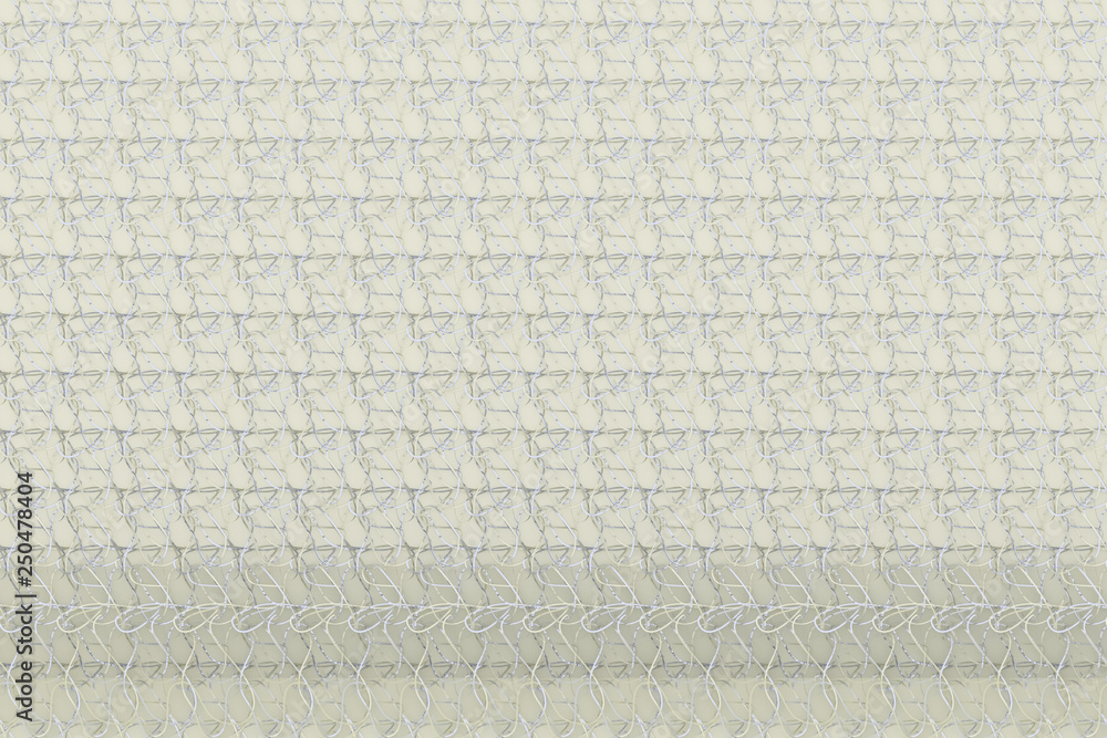 Fototapeta premium Gray or black and white b&w Abstract CGI composition, string mat geometric backdrop. Wallpaper for graphic design. 3D render.