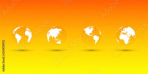 mondo, link, network, internet, comunicazione