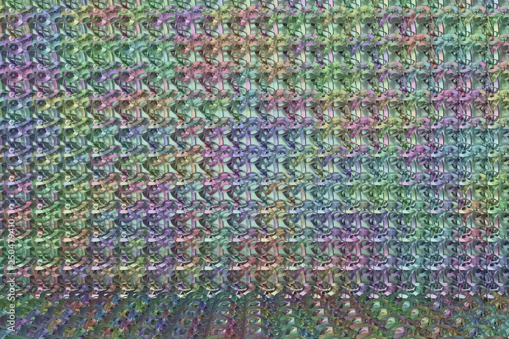 Decorative, illustrations CGI composition, string mat geometric backdrop, for design texture background. 3D render. Decorative, illustrations CGI composition, string mat geometric backdrop, for design texture background. 3D render.
