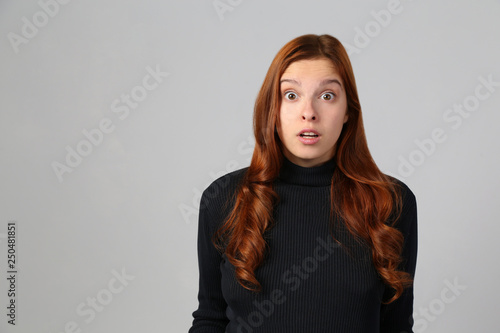 Slika na platnu Suprised redhead girl