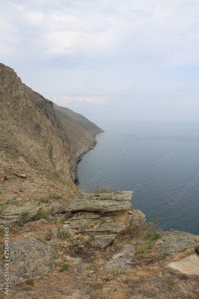 rocks on lake Baikal