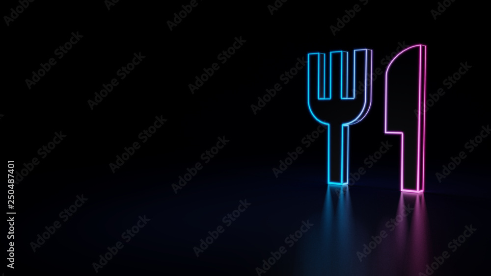 3d icon of cutlery 3d icon of cutlery