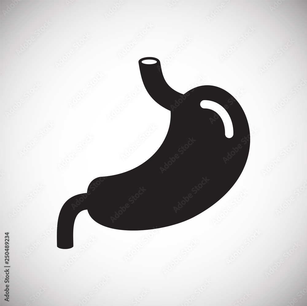 Stomach icon on white background for graphic and web design, Modern simple vector sign. Internet concept. Trendy symbol for website design web button or mobile app Stomach icon on white background for graphic and web design, Modern simple vector sign. Internet concept. Trendy symbol for website design web button or mobile app