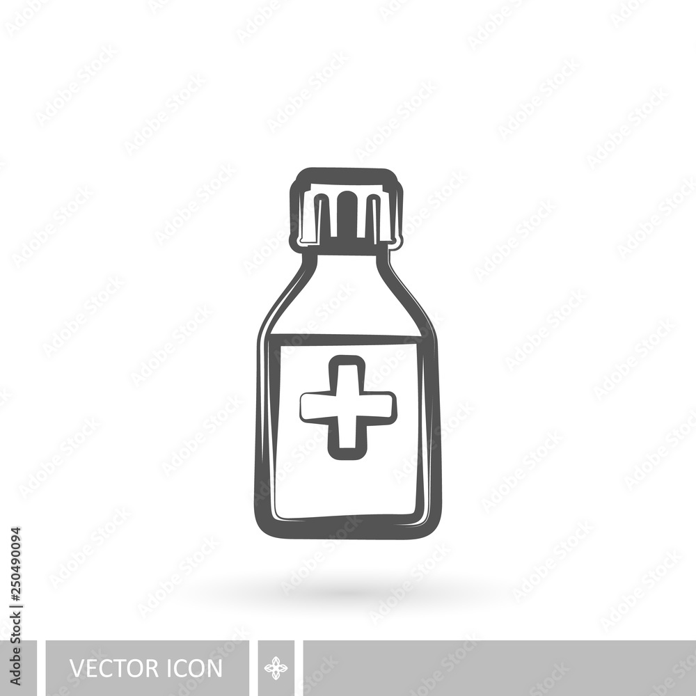 Medical bank icon in linear design style. The concept of health. Medical bank icon in linear design style. The concept of health.