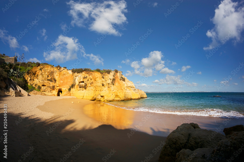 Rocky coast of Lagos, Portugal