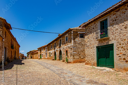 Old medieval town called Castrillo de los Polvazares in Spain