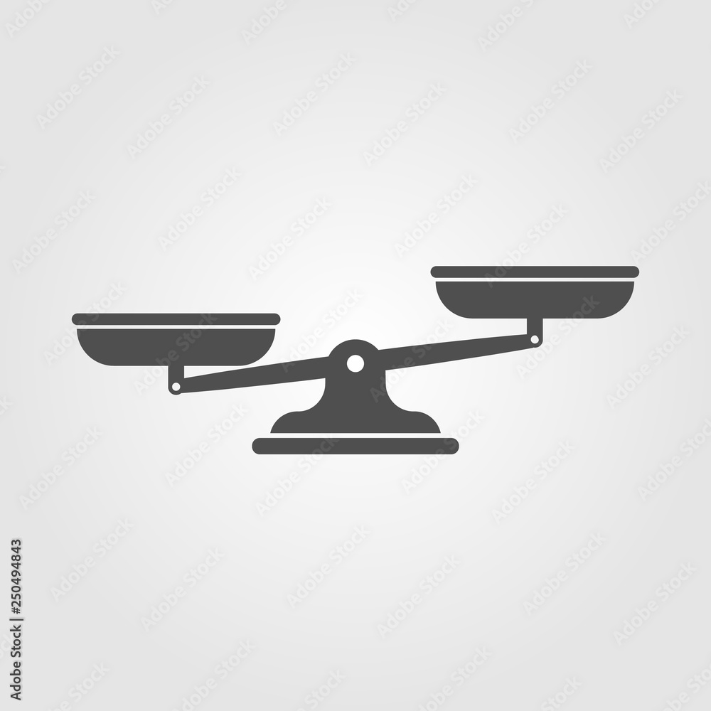 Scales icon on white background Scales icon on white background