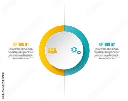 Company infographic template with business icons. Vector