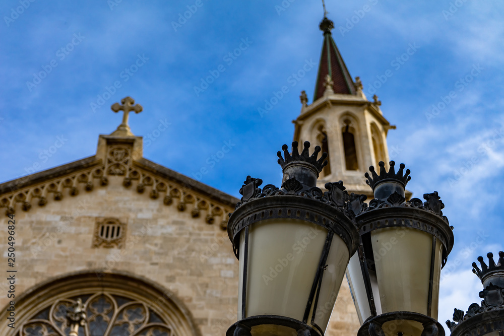 Basilica Santa Maria church in Vilafranca del Penedes, Catalonia, Spain Basilica Santa Maria church in Vilafranca del Penedes, Catalonia, Spain