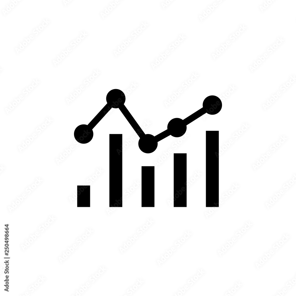 Graph icon vector. Graph vector design. sign design. flat style. Vector EPS 10 Graph icon vector. Graph vector design. sign design. flat style. Vector EPS 10
