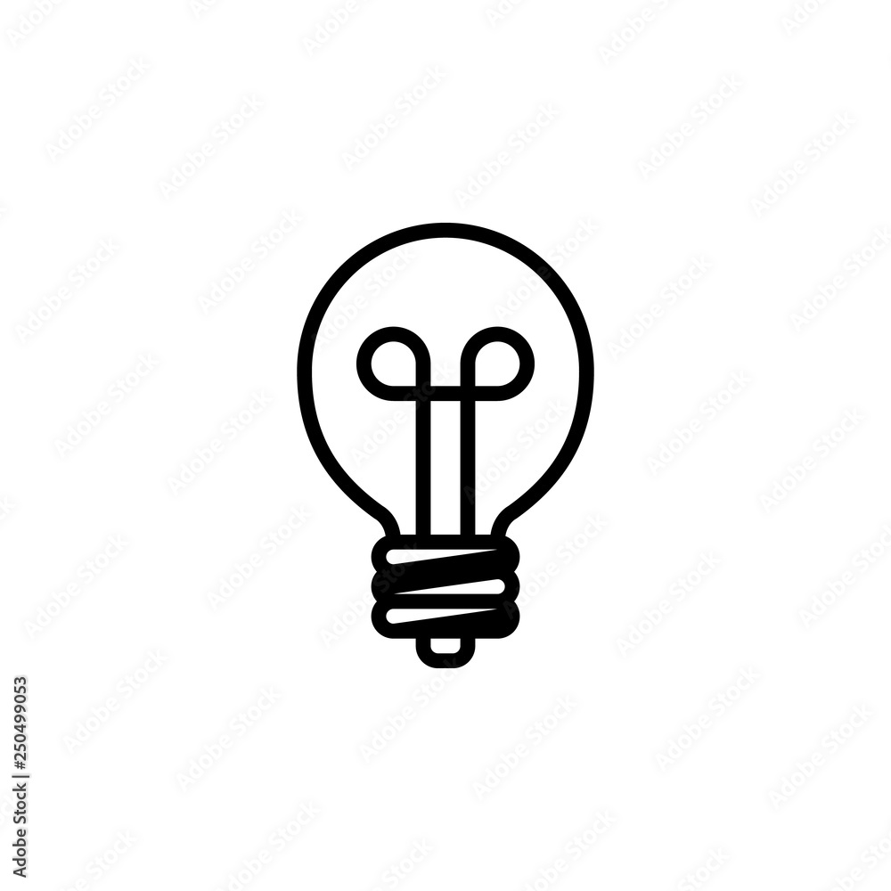 Light bulb icon vector. Light bulb vector design. sign design. flat style. Vector EPS 10 Light bulb icon vector. Light bulb vector design. sign design. flat style. Vector EPS 10