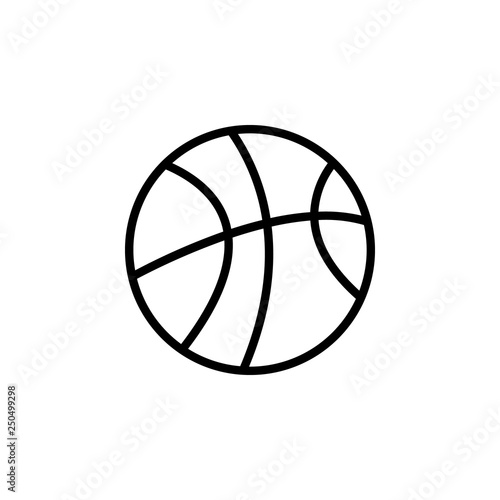 basketball icon vector. basketball vector design. sign design. flat style. Vector EPS 10 © Rovshan