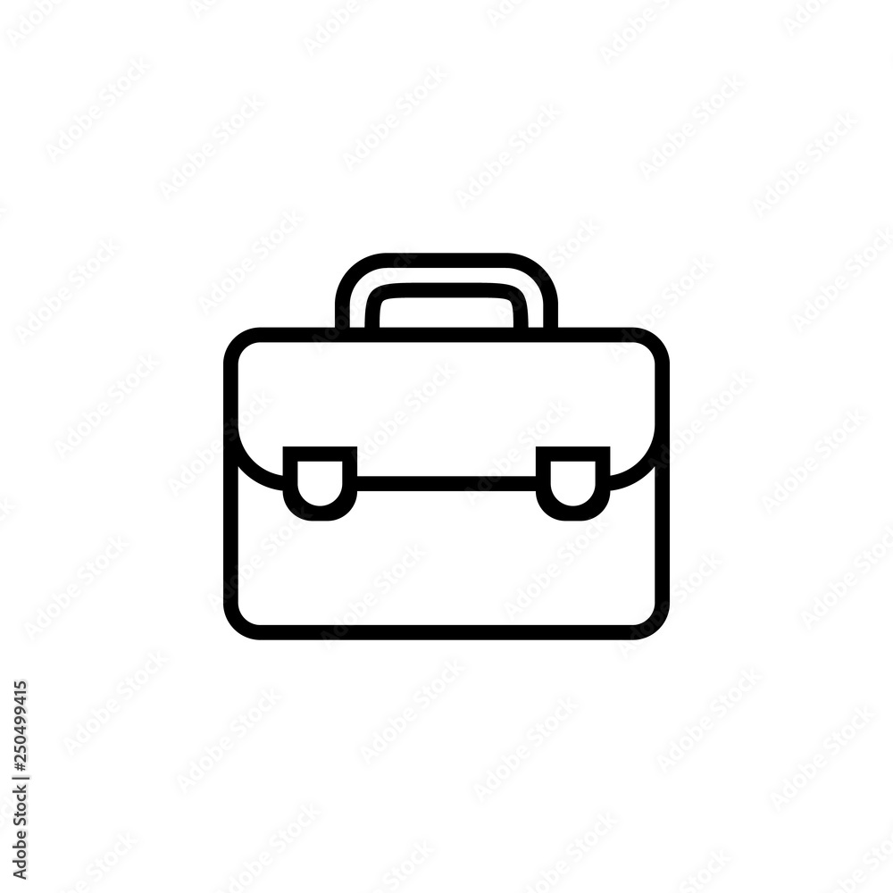 Briefcase icon vector. Briefcase vector design. sign design. flat style. Vector EPS 10 Briefcase icon vector. Briefcase vector design. sign design. flat style. Vector EPS 10