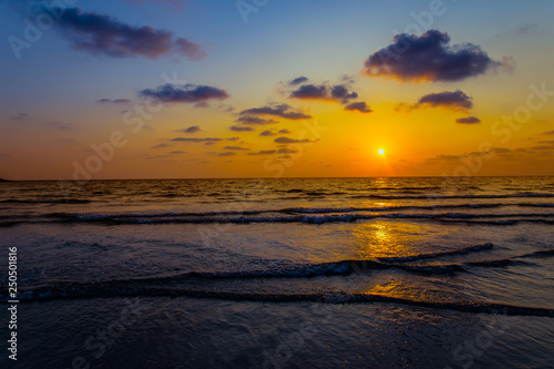 Sea, Sky, Sun, Beach, Gold © weera