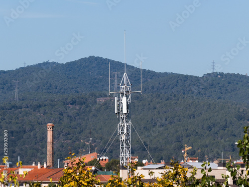 Communications tower in the urban environment