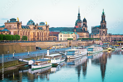 Beautiful Dresden city skyline at Elbe River and Augustus Bridge, Dresden, Saxony, Germany © Rastislav Sedlak SK