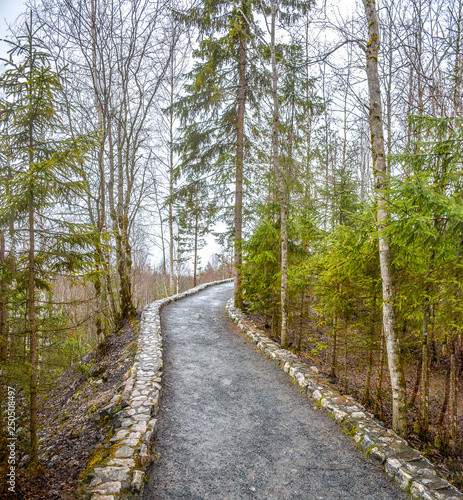 Mountain Park "Ruskeala". Tourist object in Sortavala district of the Republic of Karelia.