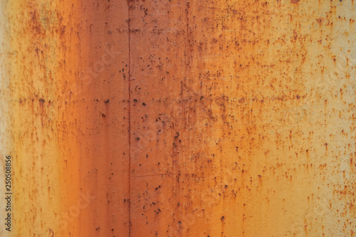 Texture of yellow rusty metal close up © Vitaliy