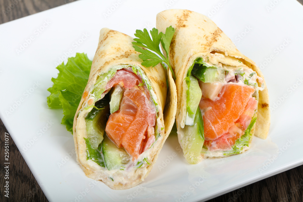 Salmon bread roll Salmon bread roll