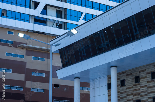 Wall Mural Facing the building with a ventilated facade