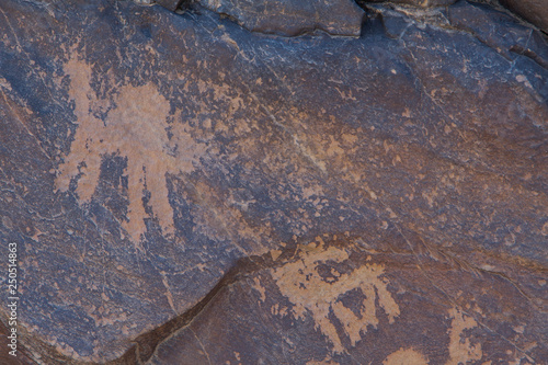 archaeological and graffiti on stones in a town called afif is a city in central Saudi Arabia photo