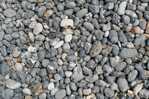 Flint stones on the beach