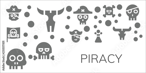 piracy icon set