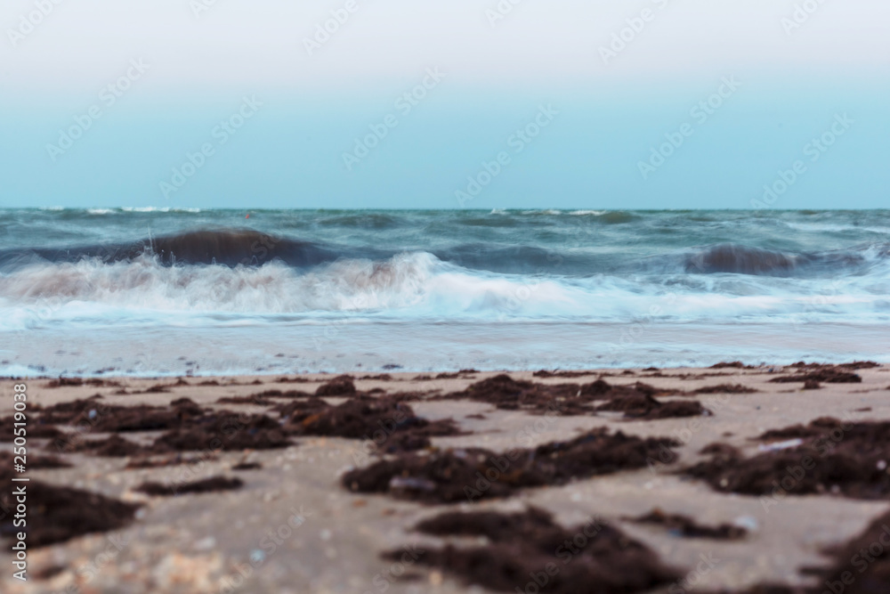 beautiful azure sea coast