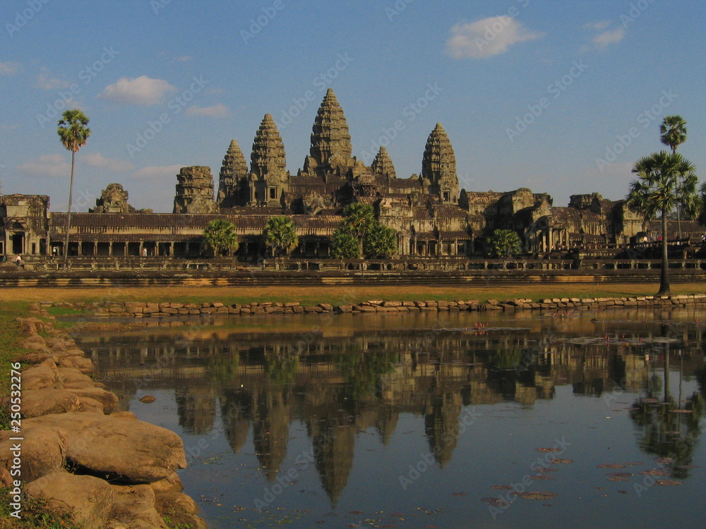 Fototapeta premium Angkor Wat. Temple in Cambodia. Unesco World Heritage Site