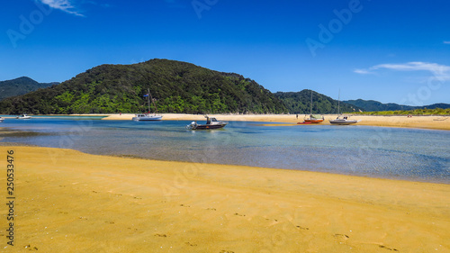 Exploring Abel Tasman National Park on the South Island in New-Zealand