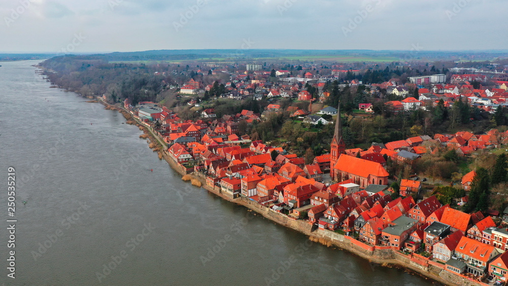 Lauenburg an der Elbe Luftaufnahme