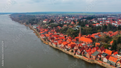 Lauenburg an der Elbe Luftaufnahme