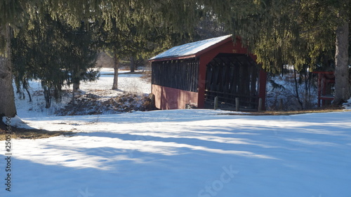 covered bridge photo