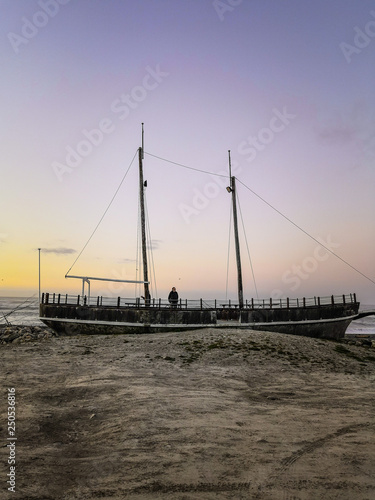 Sunset and night time in Hokitika  New-Zealand