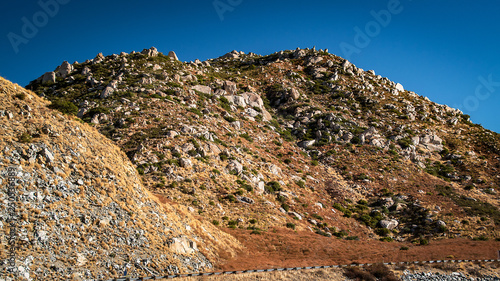 Interstate 8, kumeyaay highway, parking pull off East of Alpine California, looking North photo