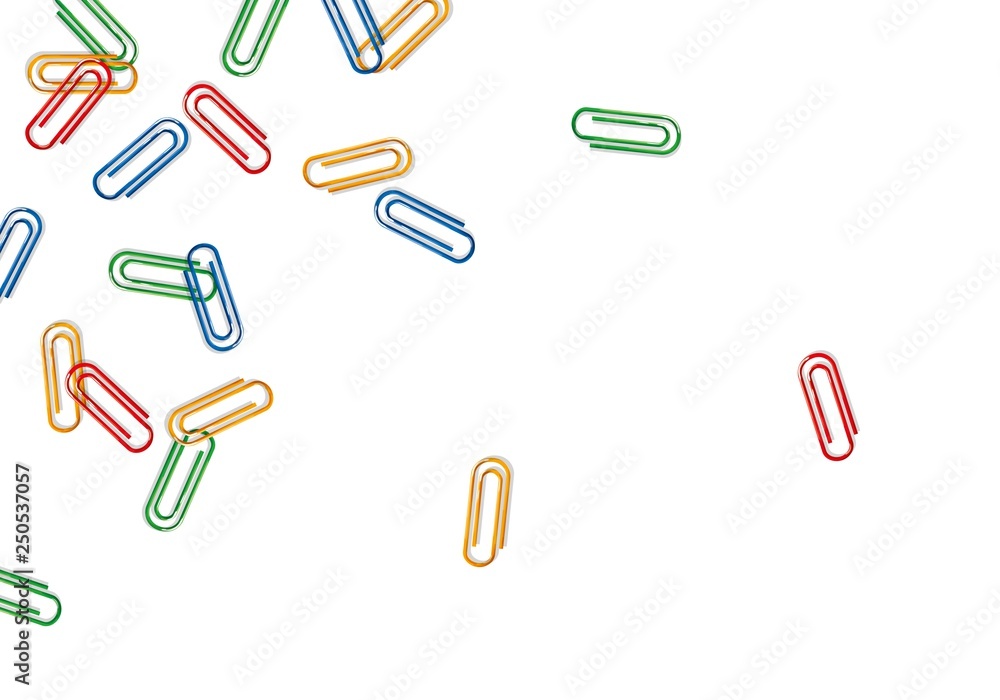 print with colored clips