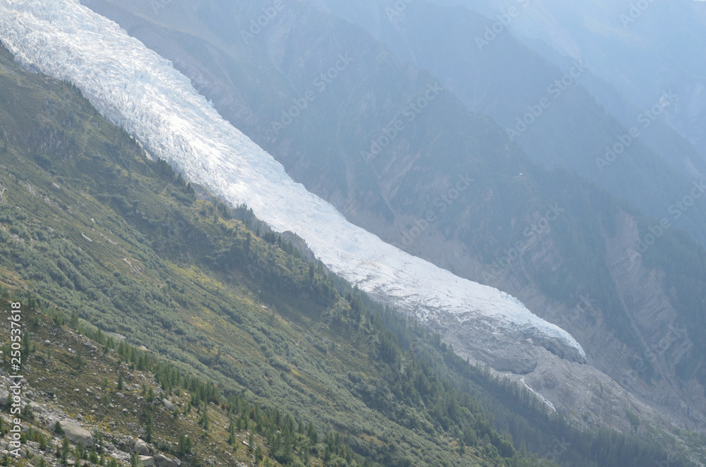 Naklejka premium Glacier in French Alps