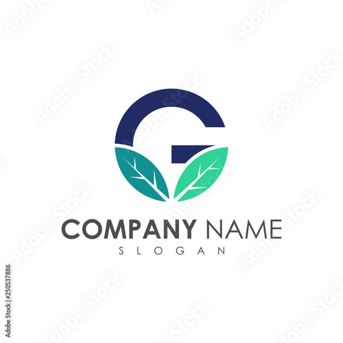 leaf letter g logo