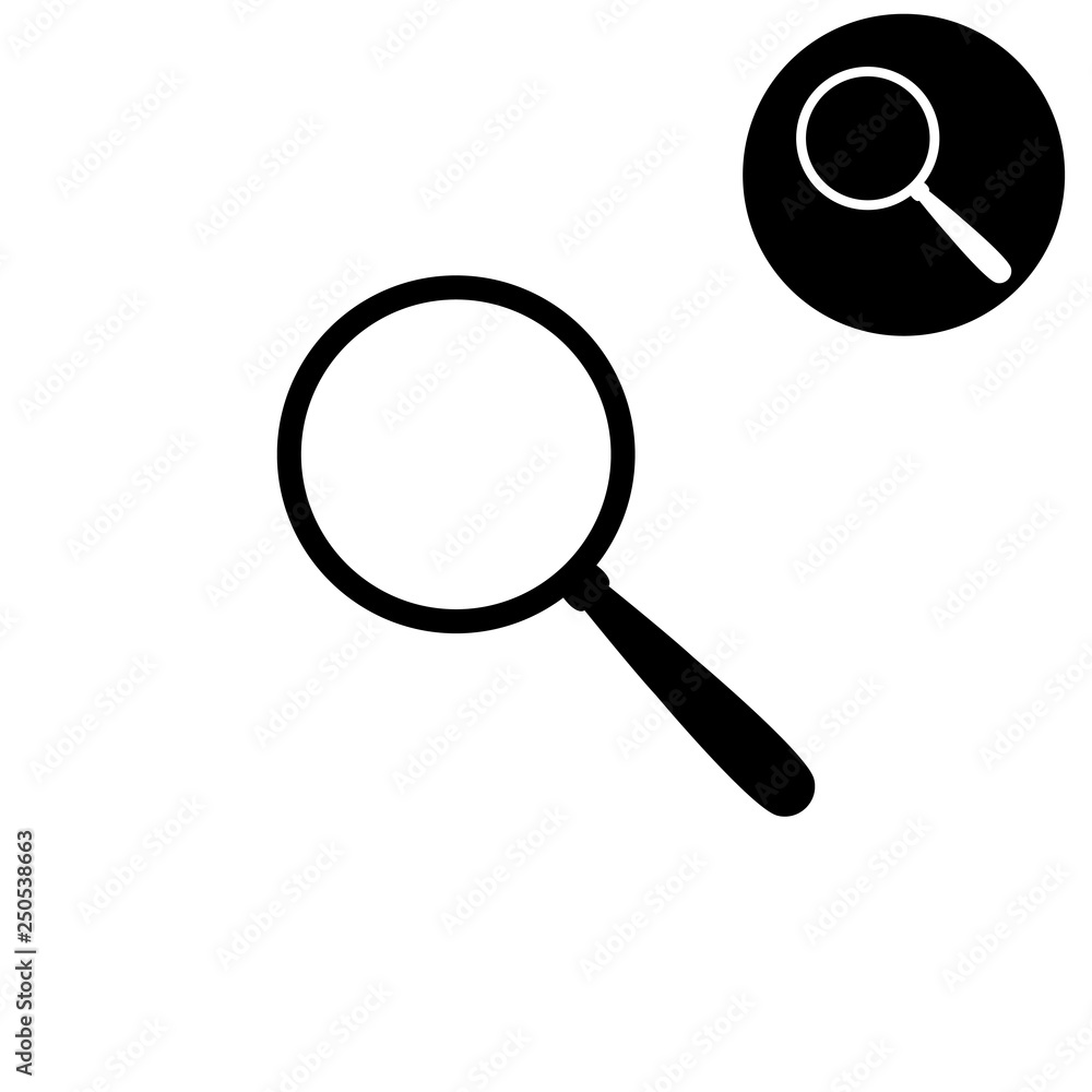 Search - white vector icon Search - white vector icon