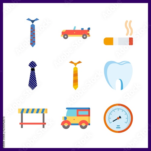 9 curve icon. Vector illustration curve set. toot and road block icons for curve works