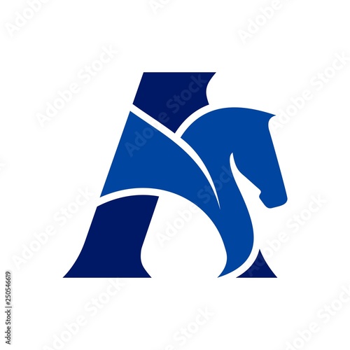 horse wing vector logo. pegasus.