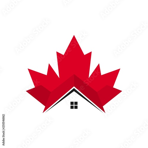 maple home vector logo