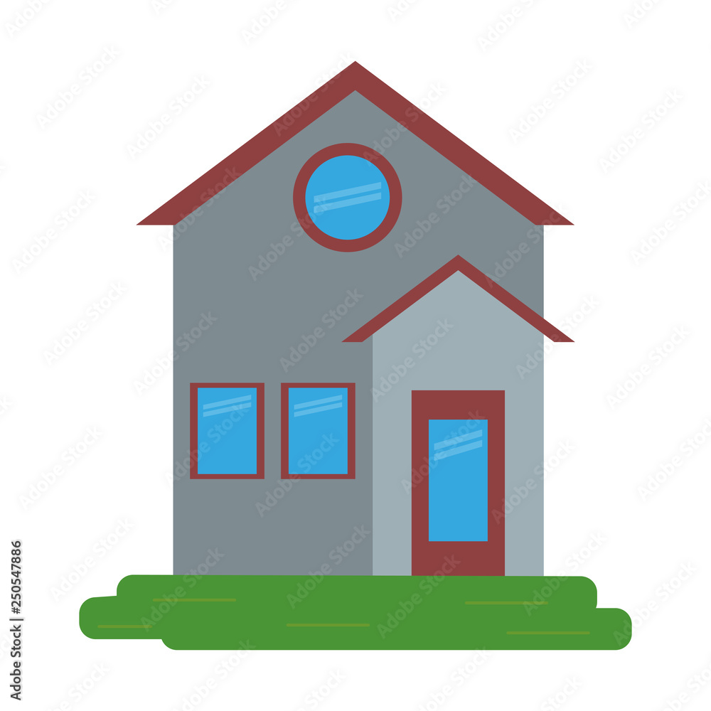 House real estate cartoon isolated House real estate cartoon isolated