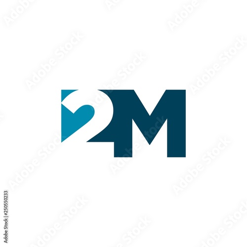letter B and number 2 vector logo.