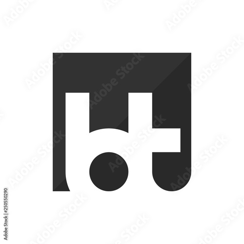 letter b t  vector logo