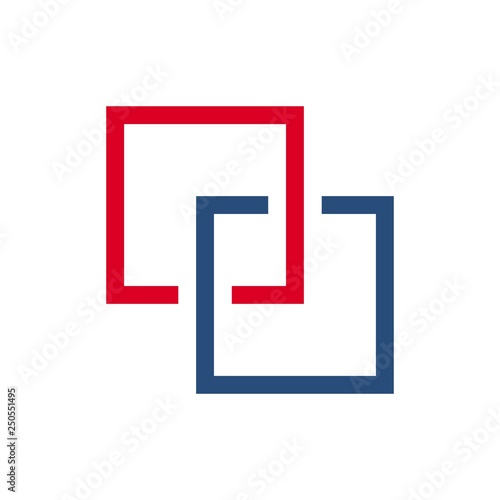 squares vector logo. Icon Symbol.
