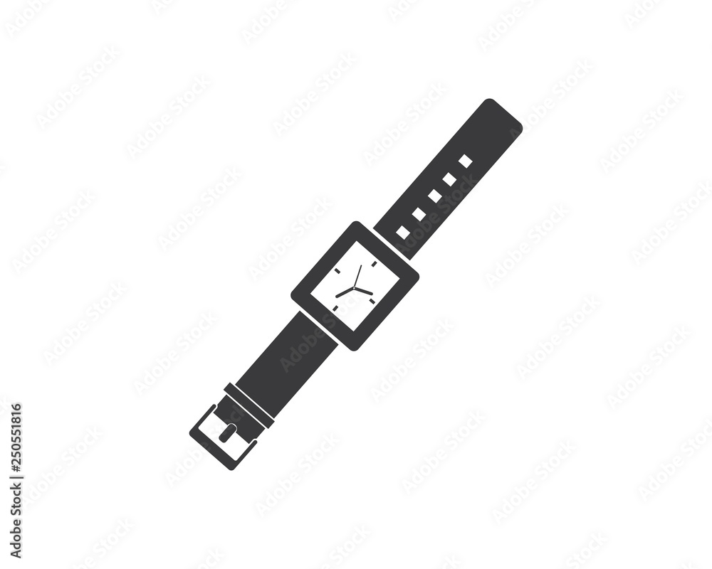 wristwatch icon vector template design